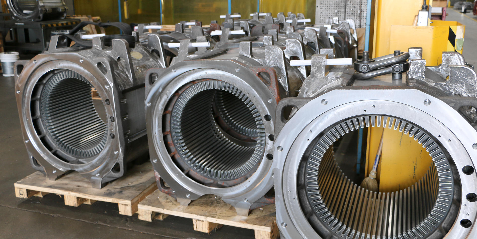 AC- Frames for the locomotive industry being prepped for shipping in the final inspection area at the Piper Lane location. This photo and others in this slideshow demonstrate ADJ Industries' fabrication and assembly capabilities.